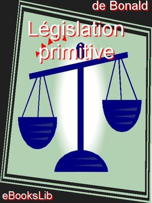 Législation primitive - ebook